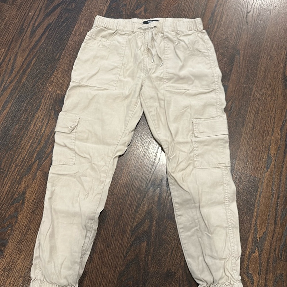 Hudson beige cargo pants jogger baggy look size women's medium
